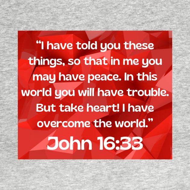 Bible Verse John 16:33 by Prayingwarrior